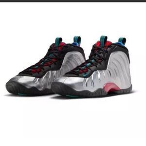 Gently worn Nike Air Little Posite One Foamposite shoes Metallic/Black US 11.5C